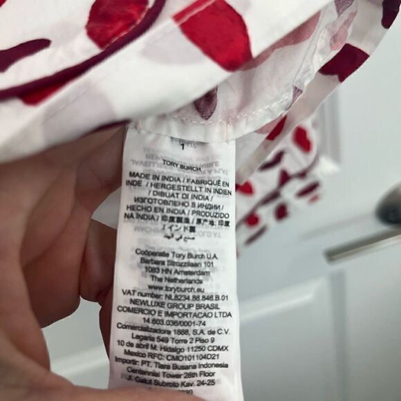 Tory Burch size XL cotton Leanne Lips pajamas - Picture 6 of 6